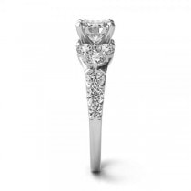 Diamond Engagement Ring Luxury Setting 14k White Gold (1.00ct)