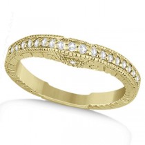 Antique Style Art Deco Diamond Bridal Set 14K Yellow Gold (0.53ct)