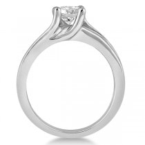 Unique Channel Set Diamond Engagement Ring in Platinum (0.80ct)