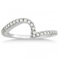 Tension Set Lab Diamond Engagement Ring & Band Bridal Set 18K White Gold