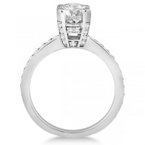 Eternity Diamond Side Stone Engagement Ring Palladium (0.45ct)