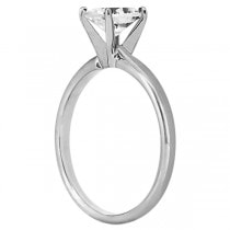 Four-Prong 14k White Gold Solitaire Engagement Ring Setting