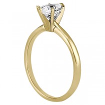 Six-Prong 14k Yellow Gold Engagement Ring Solitaire Setting