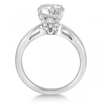 Classic Solitaire Round Diamond Engagement Ring Palladium (0.26ct)