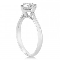 Round Solitaire Diamond Engagement Ring Palladium 1.00ct