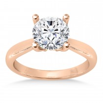 Diamond Fancy Engagement Ring 14k Rose Gold