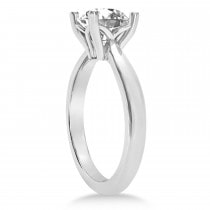 Diamond Fancy Engagement Ring 14k White Gold