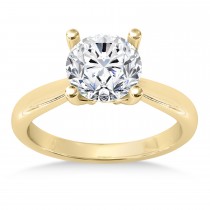 Diamond Fancy Engagement Ring 14k Yellow Gold