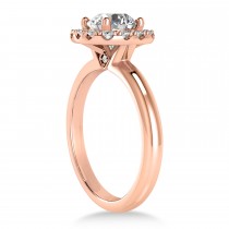 Diamond Cathedral Engagement Ring 14k Rose Gold (0.29ct)