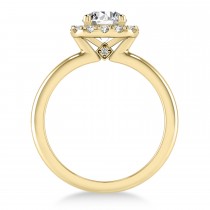 Diamond Cathedral Engagement Ring 14k Yellow Gold (0.29ct)