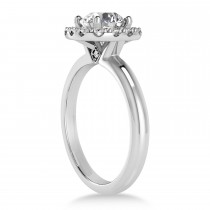 Diamond Cathedral Engagement Ring 18k White Gold (0.29ct)