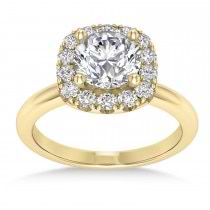Diamond Cathedral Engagement Ring 18k Yellow Gold (0.29ct)