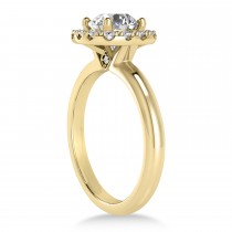 Diamond Cathedral Engagement Ring 18k Yellow Gold (0.29ct)