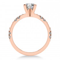 Diamond Prong Engagement Ring 18k Rose Gold (0.32ct)