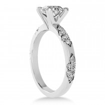 Diamond Prong Engagement Ring 18k White Gold (0.32ct)