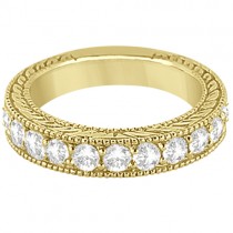 Antique Diamond Engagement Wedding Ring Band 14k Yellow Gold (1.10ct)