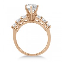 Seven-Stone Diamond Engagement Ring in 14k Rose Gold (0.30 ctw)