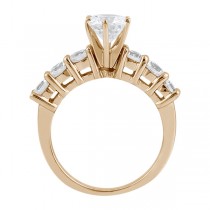 Seven-Stone Diamond Engagement Ring in 18k Rose Gold (0.30 ctw)