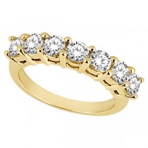 Semi-Eternity Diamond Wedding Band in 14k Yellow Gold (0.35 ctw)