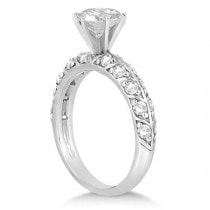 Designer Diamond Engagement Ring Setting 14k White Gold (0.70ct)
