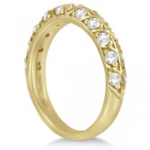 Designer Diamond Bridal Set Ring and Band in 14k Yellow Gold (1.43ct)