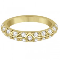 Unique Designer Diamond Wedding Ring in 18k Yellow Gold (0.70ct)