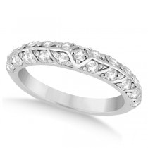 Unique Designer Diamond Wedding Ring in Palladium (0.70ct)