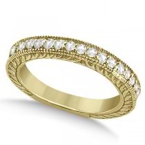 Vintage Filigree Diamond Engagement Bridal Set 14k Yellow Gold (0.35ct)