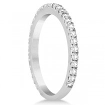 Diamond Eternity Wedding Band for Women 18K White Gold Ring (0.47ct)