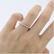 Diamond Eternity Wedding Band for Women platinum Ring (0.47ct)