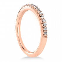 Diamond Accented Wedding Band 14k Rose Gold (0.21ct)