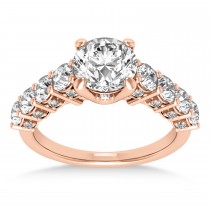 Diamond Prong Set Engagement Ring 14k Rose Gold (1.06ct)
