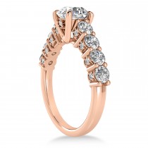 Diamond Prong Set Engagement Ring 14k Rose Gold (1.06ct)