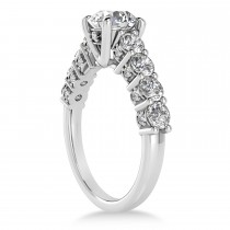 Diamond Prong Set Engagement Ring 18k White Gold (1.06ct)