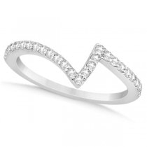 Twisted Diamond Engagement Ring & Wedding Band Palladium 0.52ct