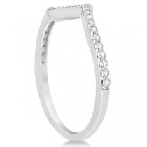Twisted Diamond Engagement Ring & Wedding Band Platinum 0.52ct