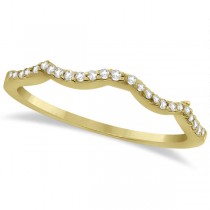 Infinity Round Diamond Pink Sapphire Bridal Set 14k Yellow Gold (0.63ct)