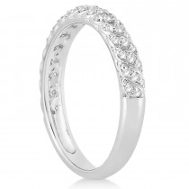 Diamond Swirl Bridal Set Setting 14k White Gold (0.41ct)