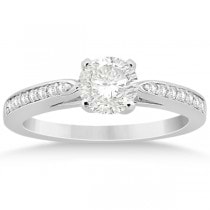 Petite Half-Eternity Diamond Bridal Set in 18k White Gold (0.31ct)