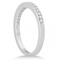 Petite Half-Eternity Diamond Wedding Ring 14k White Gold (0.17ct)