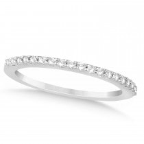 Diamond Accented Bridal Set Setting Platinum 0.37ct