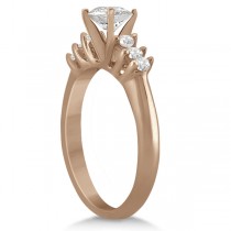 Seven Stone Diamond Engagement Ring In 14K Rose Gold (0.18ct)