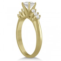 Seven Stone Diamond Engagement Ring In 18K Yellow Gold (0.18ct)