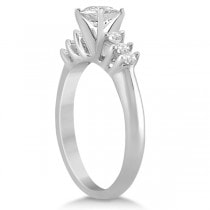 Seven Stone Diamond Engagement Ring In Palladium (0.18ct)