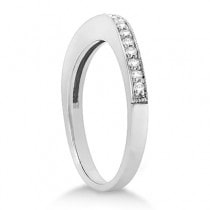 Round Diamond Butterfly Design Bridal Ring Set 14k White Gold (0.76ct)