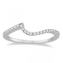 Halo Twist Diamond Bridal Set Ring & Band 14k White Gold (0.28ct)