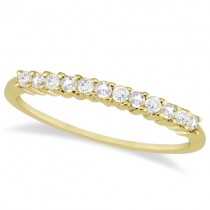Petite Diamond Wedding Ring Band 14k Yellow Gold (0.20ct)