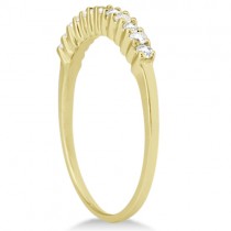Petite Diamond Wedding Ring Band 18k Yellow Gold (0.20ct)