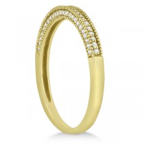 Split Shank Diamond Engagment Ring & Band 18k Yellow Gold (0.36ct)
