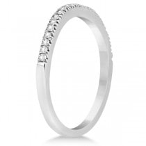 Angels Halo Diamond Engagement Ring & Wedding Band 18k White Gold